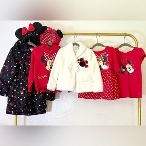 Disney Minnie Mouse Red and White Kids Apparel Collection